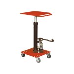 Table de travail hydraulique 90kg - plateau 410x410mm - hauteur 1170mm - support de travail mobile - ...
