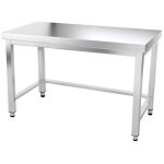 Table de travail en inox 1600 x 700 mm avec renfort premium - goldinox