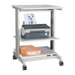 Certeo - table de travail pour pc h670xl600xp500 mm gris clair, ral 7035 mobile