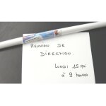 Tableau adh�sif - agipa - 1 x 0. 675 m - blanc - r�sistant � la chaleur - repositionnable