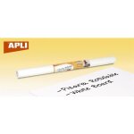 Tableau adh�sif - apli - 0. 45 x 2 m - blanc - r�sistant � la chaleur - adh�sif permanent