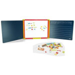 Tableau en bois triptyque 3 faces ? 1 face magn�tique et 2 faces � craie ? conception modulaire pour ...