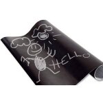 Excellent houseware - tableau craie autocollant 45 x 200 cm, 5 x craie incluse