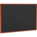 Tableau craie noir - 90x120 cm - cadre aspect bois