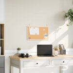 Tableau en li�ge avec cadre bois de pin massif 60x40 cm