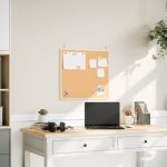 Tableau en li�ge avec cadre bois de pin massif 60x55 cm - vidaxl