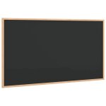 Tableau noir avec cadre bois de pin massif noir 100x55 cm vidaxl