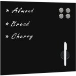 Tableau noir magntique mural verre 60x60 cm - vidaxl