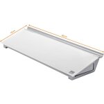 Tableau de notes en verre diamond glass memo desktop (l x h) 458 mm x 60 mm blanc brillant bote de rangement ...