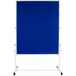 Tableau de prsentation double face & pliable avec roulettes bleu 150 x 120 cm