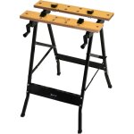 Tabli �tau pliable - 4 serre - joints, rangements, outils mesure - charge max. 100 kg - m�tal noir mdf ...
