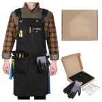 Tablier d'atelier de menuiserie avec 10 poches � outils - tablier de soudure robuste en toile r�sistante ...