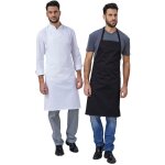 Tablier de chef avec bavoir de cuisine siggi ciro - - noir Tablier de chef avec bavoir de cuisine siggi ciro - - noir