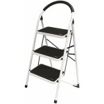 Tabouret en acier blanc avec 3 grandes �tapes d'�conomie d'�conomie de s�curit� brixo