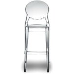 Scab - tabouret design, tabouret de bar igloo barstool 65 cm transparent en plastique design