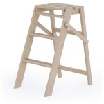 Colombo - tabouret en bois de htre  3 marches h57 cm gain de place