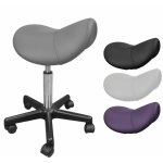 Tabouret ergonomique, selle de cheval  roulettes rglable en hauteur de 49. 5  68 cm et pivotable  ...