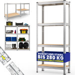 Tag�re charge lourde 4 / 5 niveaux �tag�re m�tallique modulable meuble de rangement garage atelier cave ...