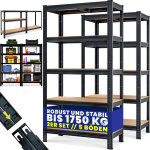 Tag�re charge lourde 4 / 5 niveaux �tag�re m�tallique modulable meuble de rangement garage atelier cave ...
