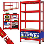 Tag�re charge lourde 4 / 5 niveaux �tag�re m�tallique modulable meuble de rangement garage atelier cave ...