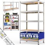 Tag�re charge lourde 4 / 5 niveaux �tag�re m�tallique modulable meuble de rangement garage atelier cave ...