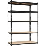 Tag�re charge lourde � 5 niveaux, etag�re modulable, meuble de rangement en acier, montage sans vis, ...