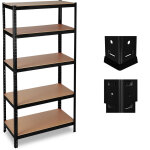 Tagère charge lourde, meuble de rangement à clip, cave charge 1325 kg, garage, 180x90x45 cm, acier, mdf, ... Tagère charge lourde, meuble de rangement à clip, cave charge 1325 kg, garage, 180x90x45 cm, acier, mdf, ...