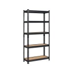 Tag�re de garage � 5 niveaux �tag�re en m�tal capacit� de charge 175kg avec planches mdf et cadre organisateur ...