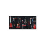 Tag�re mural panneau perfor� porte outils pour syst�me de rangement 120 x 60 x 2cm avec accessoires 17 ...