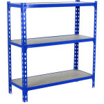 Tag�re rangement, 1000x1100x300 mm, 3 niveaux en boix, 200 kg capacit� de charge et point de flexion, ...