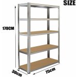 Tag�re de rangement sous - sol �tag�res d'atelier �tag�res galvanis�es jusqu'� 875kg, dimensions 170x75x30cm, ...