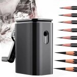 Taille crayon professionnel, pointe r�glable, 9 marches ajustables, portable pour les enfants �tudiants ...