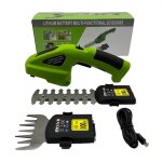 Taille - haie �lectrique 2 en 1 sans fil avec batterie rechargeable, coupe - haie portable pour bordures ...