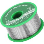 Tain � souder 0, 8 mm avec flux 100 g - sans plomb avec noyau de colophane - fil de soudure pour la r�paration ...