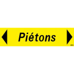 Taliaplast ? panneau pi�tons 800x200mm en polypropyl�ne alv�olaire ? signalisation claire pour d�viation ...