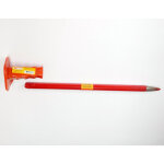 Taliaplast - pointerolle broche de ma�on rouge avec poign�e pare - coups diam 18mm longueu 400mm r3673d ...