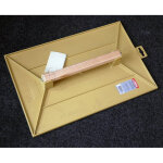 Taloche abs rectangulaire jaune 420x280mm avec poign�e bois taliaplast 300101 derancourt