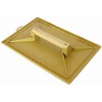Taloche jaune rectangle 18x27mm plastique poign�e bois mob mondelin 311120
