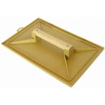 Taloche jaune rectangle 28x41mm plastique poign�e bois mob mondelin 311100