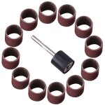 Tambour de pon�age bandes de papier de verre manchons mandrin kit de polissage artisanal pour le travail ...
