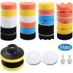 Tampon de polissage, 31 kit de polissage, lustrage, ponge polissage, laine de polissage cirage, avec ...