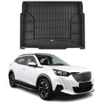 Tapis de coffre 3d tpe premium compatible avec peugeot 2008 ii cuv 2019 - 2022 bac de protection de coffre ...
