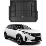 Tapis de coffre 3d tpe premium compatible avec peugeot 3008 ii 2016 � 2024, bac de protection de coffre ...