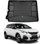Tapis de coffre 3d tpe premium compatible avec peugeot 5008 ii 2017 - 2022 bac de protection de coffre ...