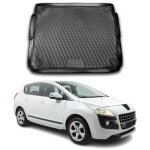 Tapis de coffre compatible avec peugeot 3008 2010 - 2016 tpe noir