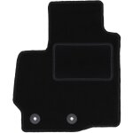 Tapis conducteur noir pour : mitsubishi outlander ii crossover (2006 - 2013)
