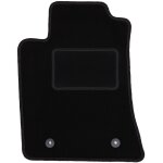 Tapis conducteur noir pour : toyota avensis ii t25 break, liftback, berline (2003 - 2009)