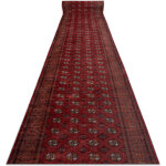 Tapis de couloir antid�rapant lotus buchara 30250 classique rouge lavable 80cm red 80x400 cm