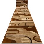 Tapis de couloir royal he405 g�om�trique marron / cr�me 70cm brown 70x430 cm
