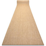 Le tapis de couloir sizal sion m�lange tiss� � plat naturel �cru 100cm beige 100x400 cm